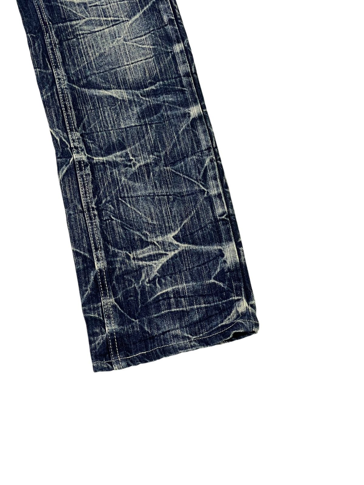 Japanese Brand Double Waist Slim Jeans Blow by Blue Full Whiskered 17🟦 Size US 30 / EU 46 - 13 Thumbnail
