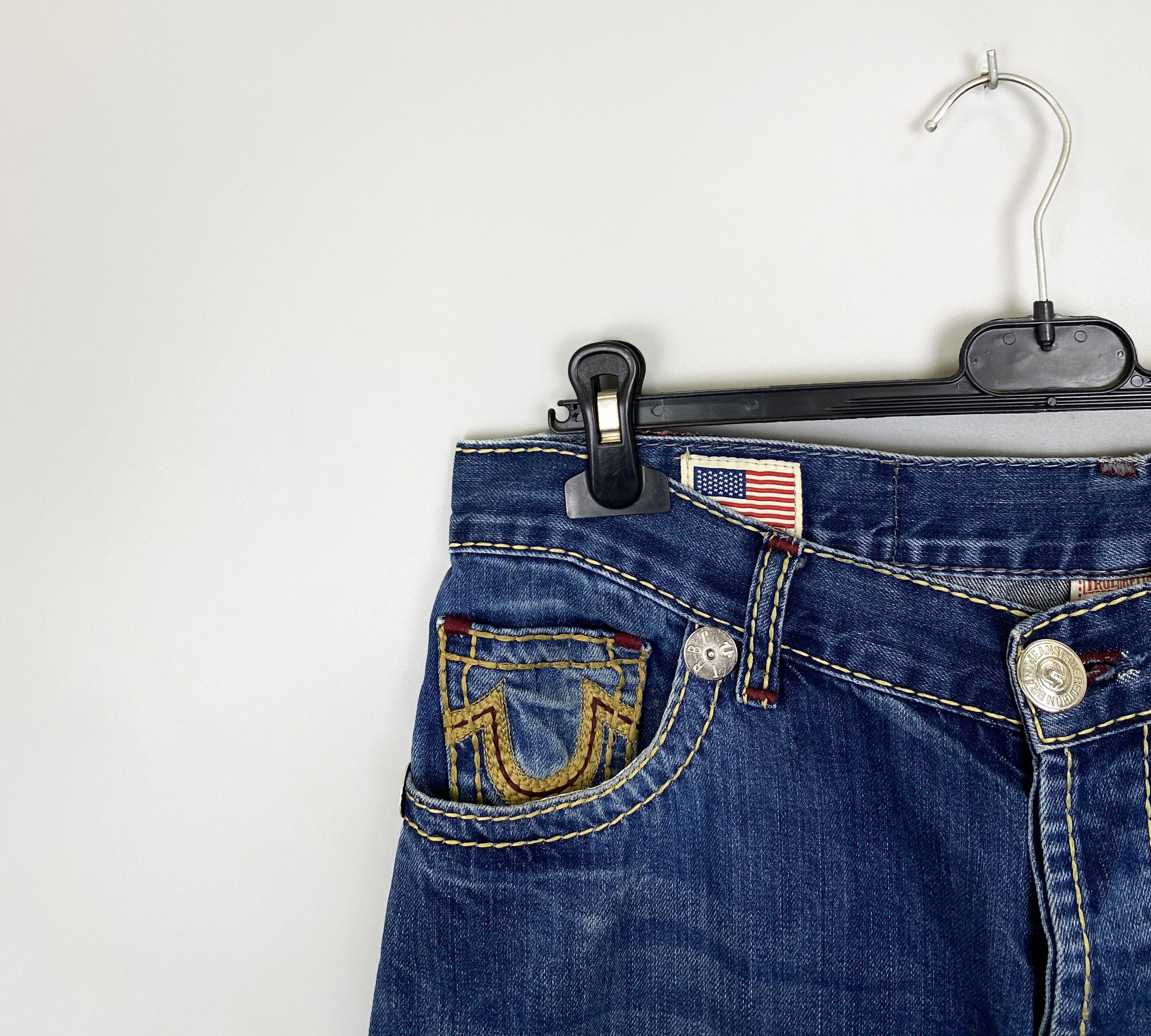 True Religion True Religion Ricky Big QT Vintage Made in USA Jeans Size US 33 - 7 Thumbnail
