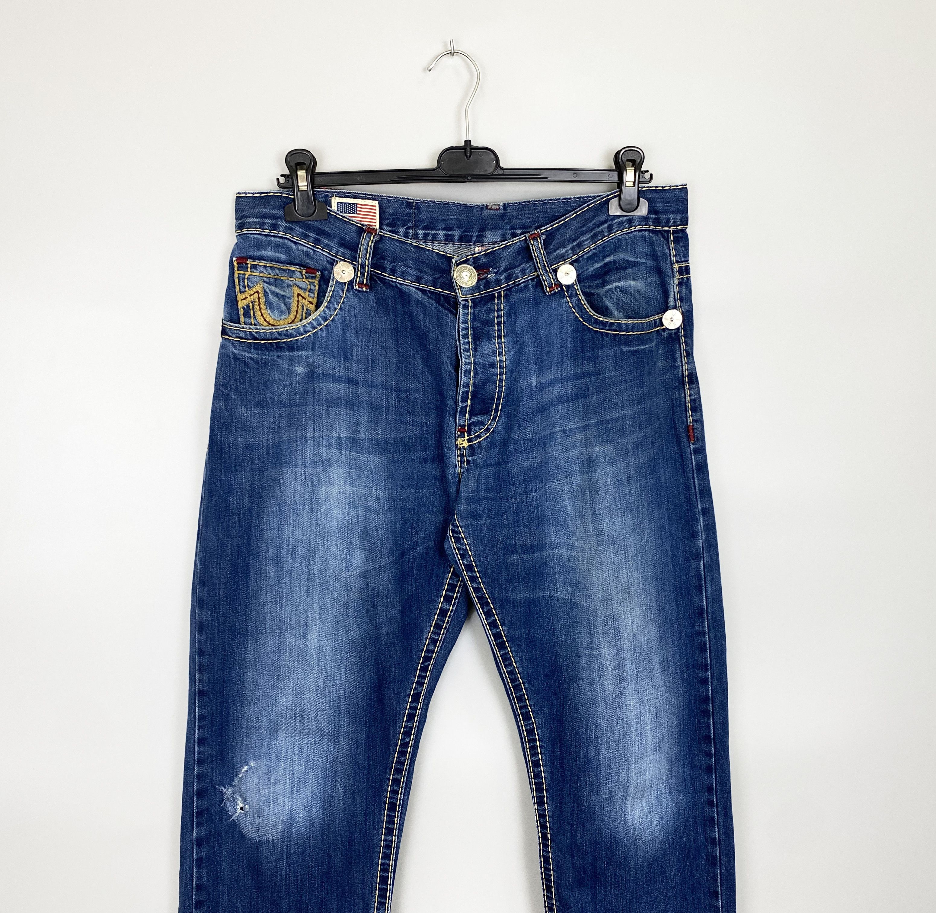 True Religion True Religion Ricky Big QT Vintage Made in USA Jeans Size US 33 - 6 Thumbnail