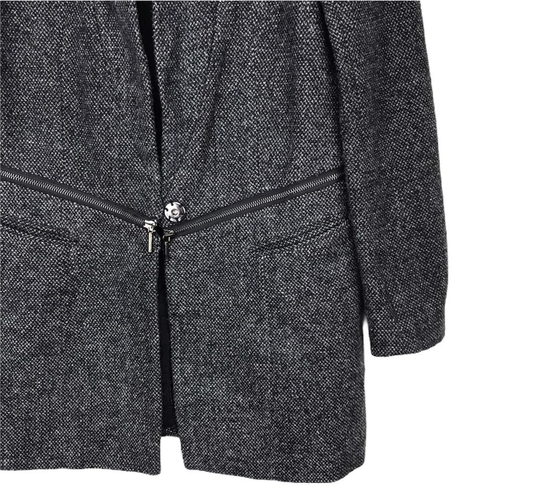 Designer × Zara Acrylic wool jacket single buttom plus zipper Size US S / EU 44-46 / 1 - 2 Thumbnail