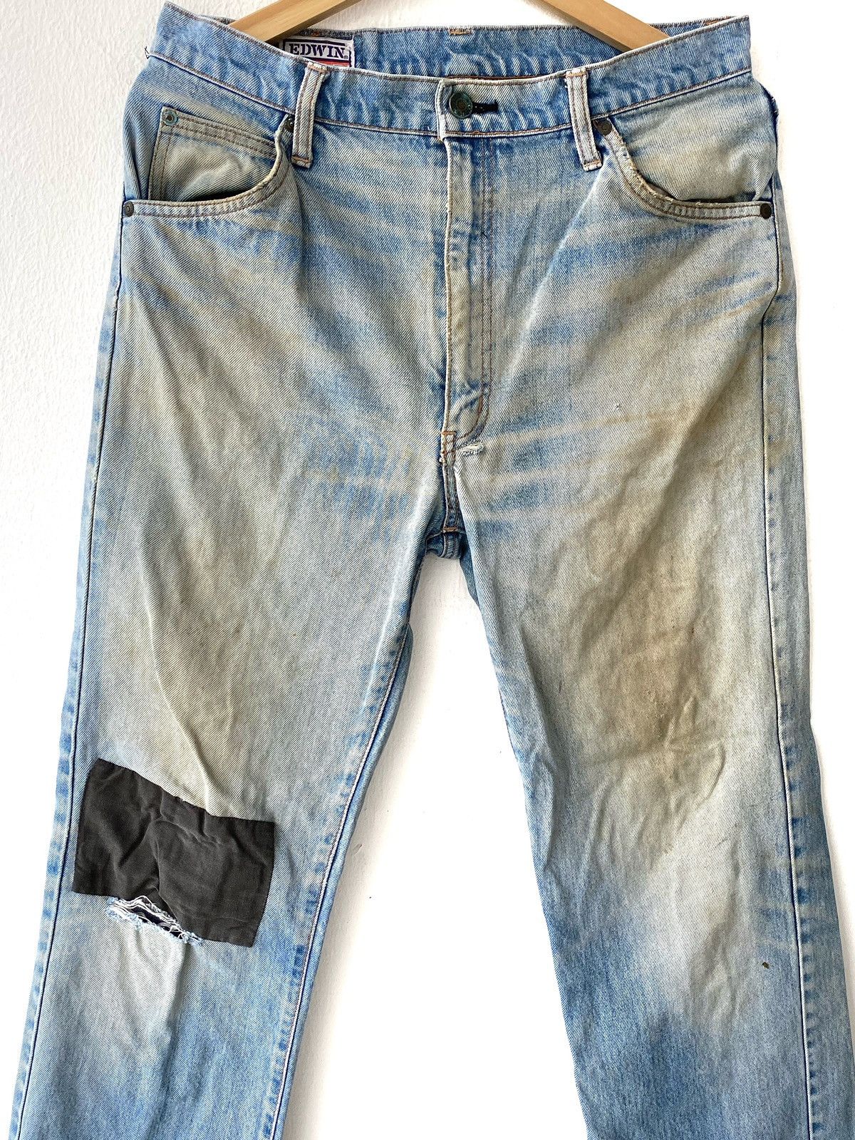 Edwin × Vintage Vintage Edwin Patches Denim Jeans Size US 31 - 2 Thumbnail