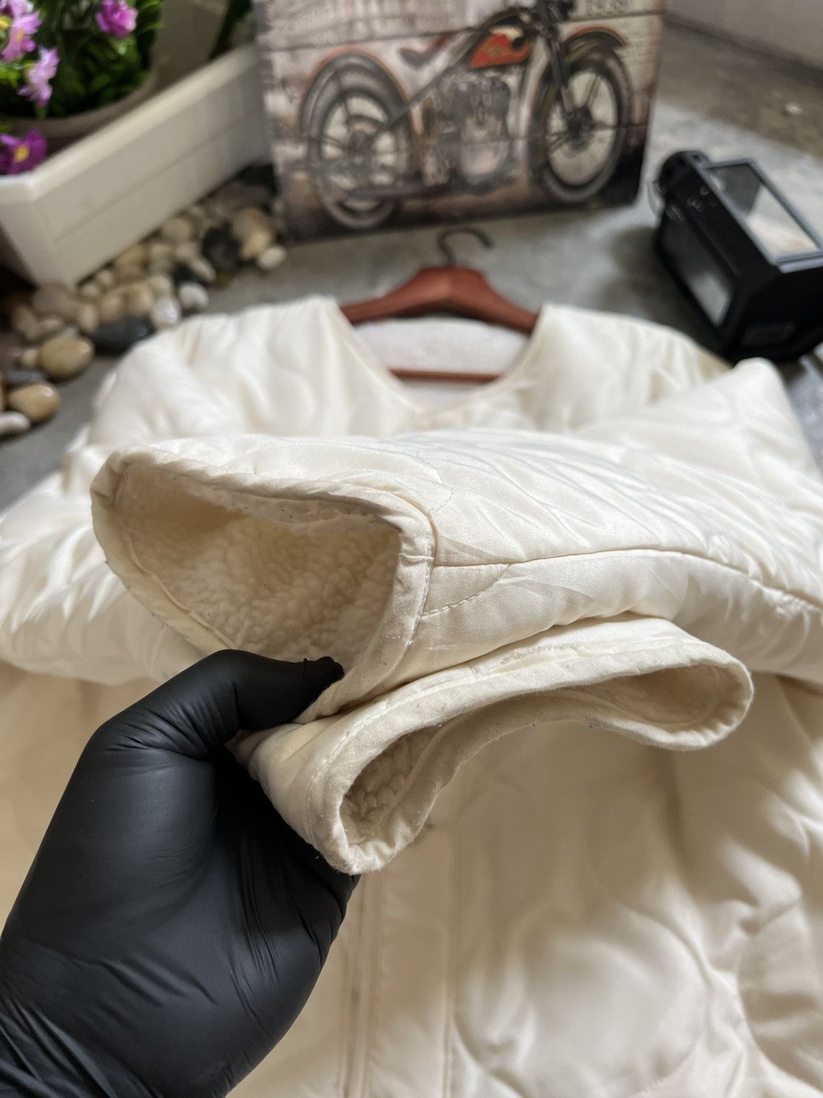 Japanese Brand × Vintage Vintage 🖤 Gu Deep Pile Sherpa Riversible Cardigan Jacket Size US XL / EU 56 / 4 - 22 Thumbnail