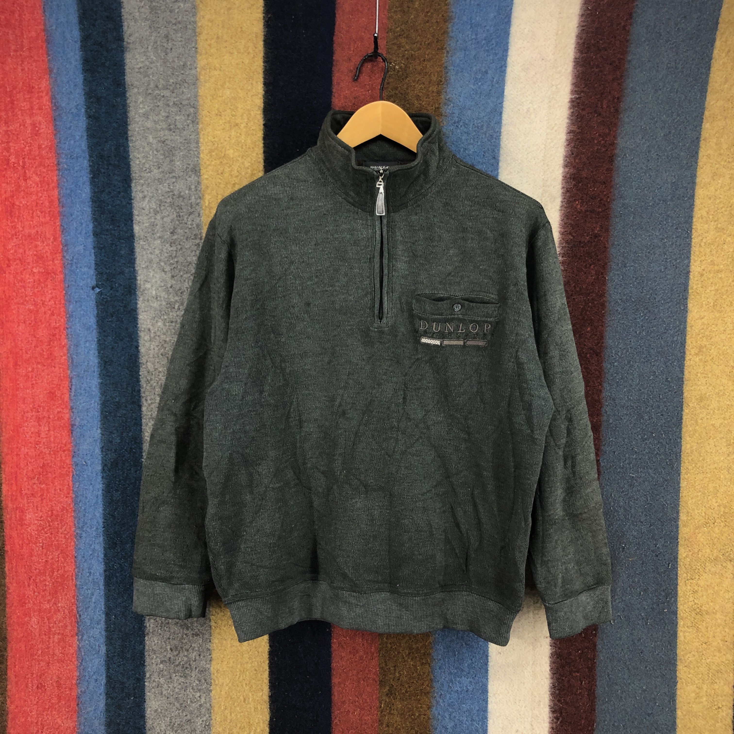 Dunlop DUNLOP MOTORSPORT Turtle Neck Sweatshirt #0618/AA Size US L / EU 52-54 / 3 - 1 Thumbnail