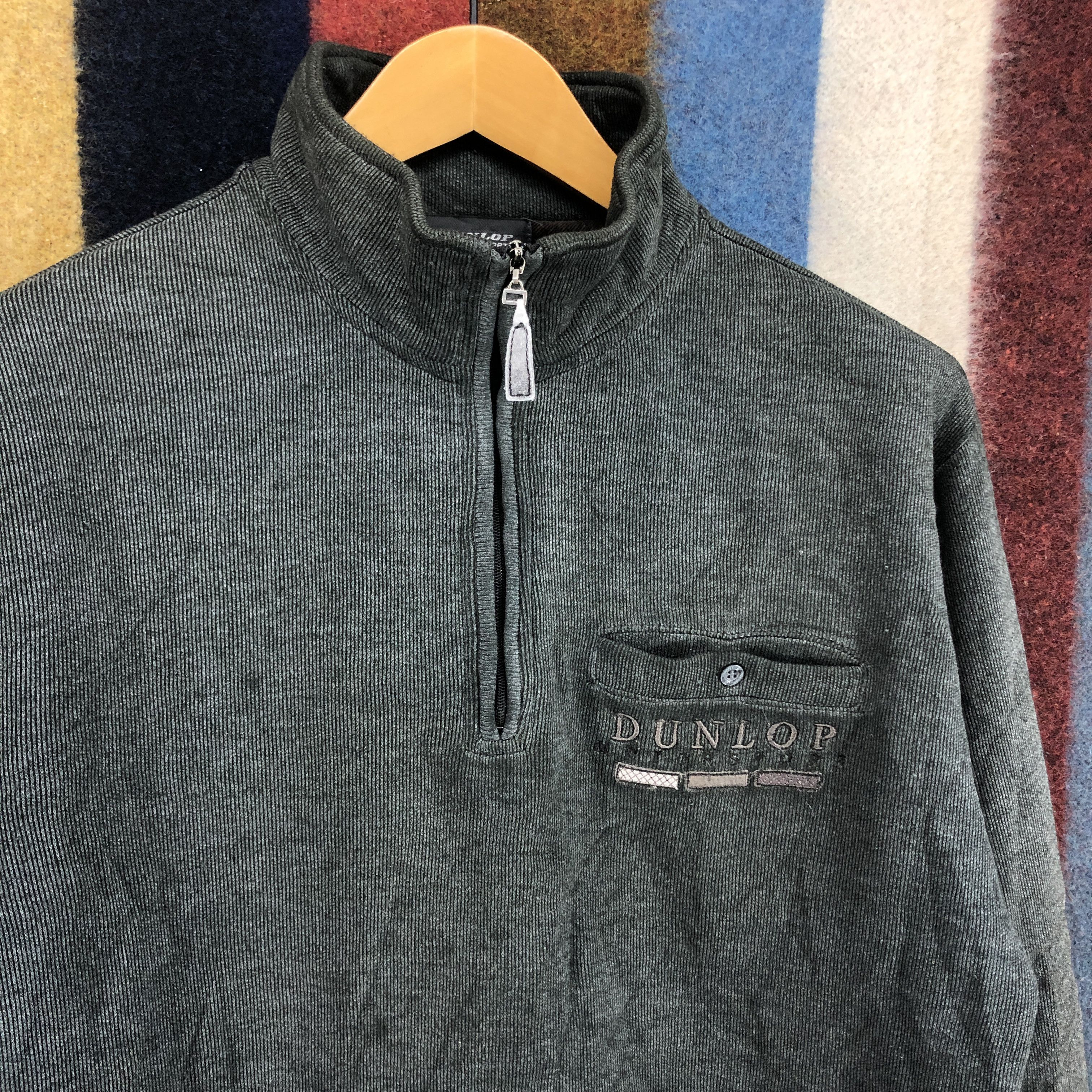 Dunlop DUNLOP MOTORSPORT Turtle Neck Sweatshirt #0618/AA Size US L / EU 52-54 / 3 - 2 Thumbnail