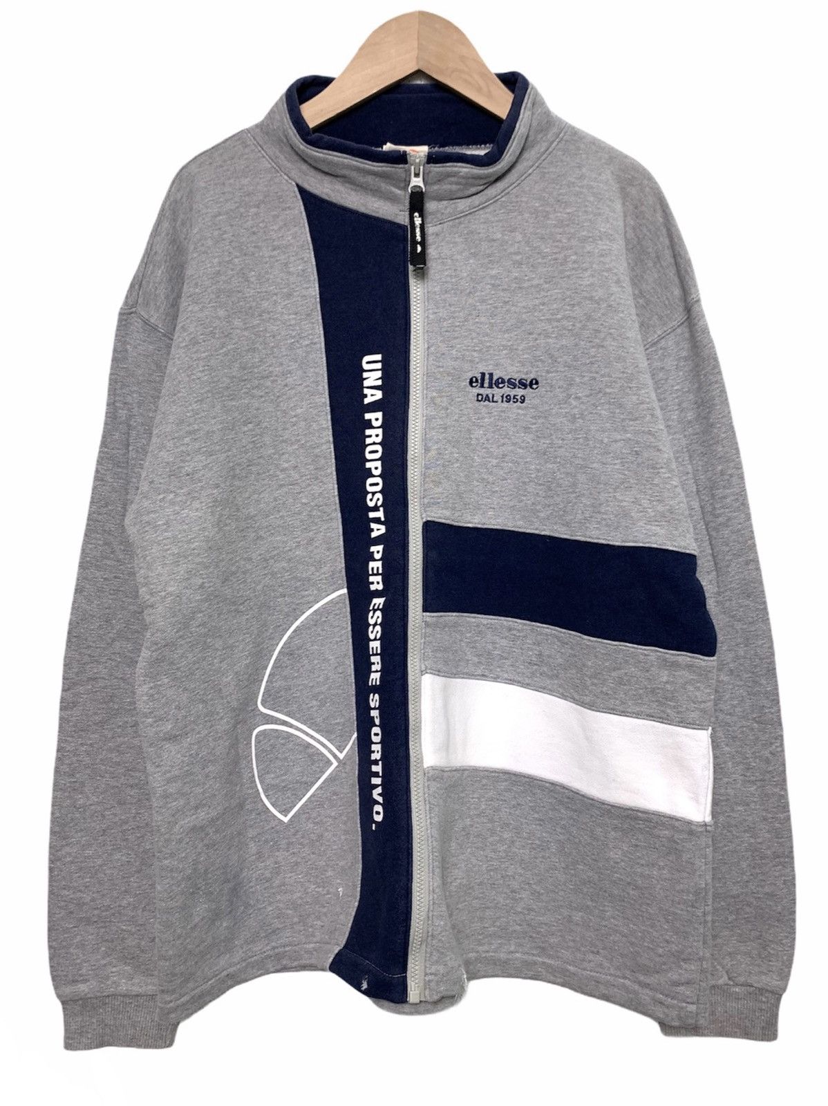 Ellesse × Vintage Vintage Ellesse Zipper Sweatshirt Size US M / EU 48-50 / 2 - 1 Thumbnail
