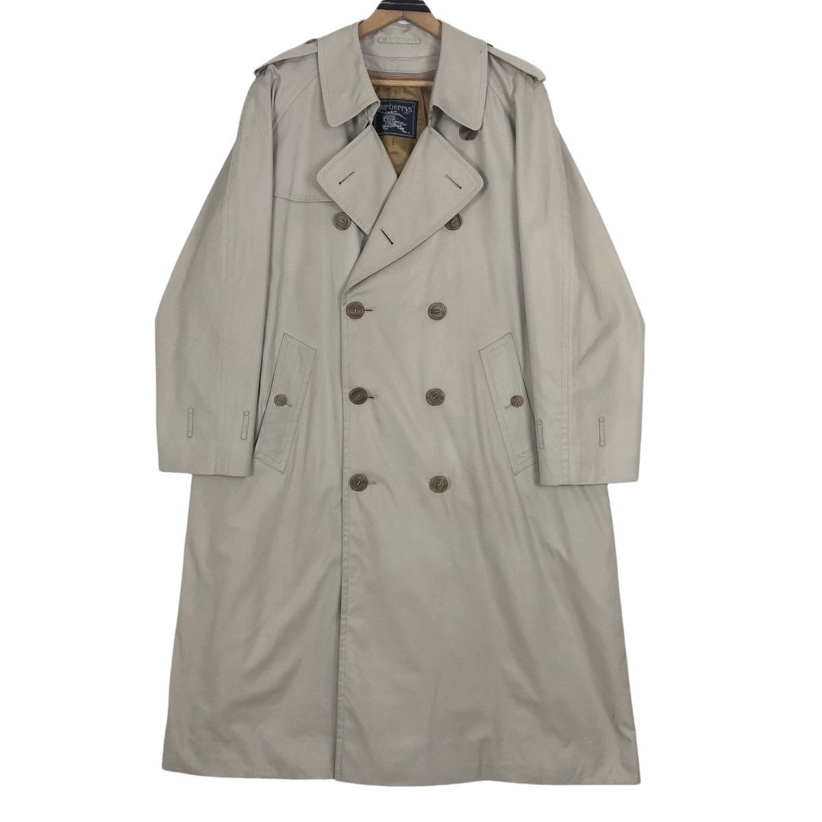 Burberry Vintage Burberrys Double Breasted Trench Coat Size US L / EU 52-54 / 3 - 3 Thumbnail