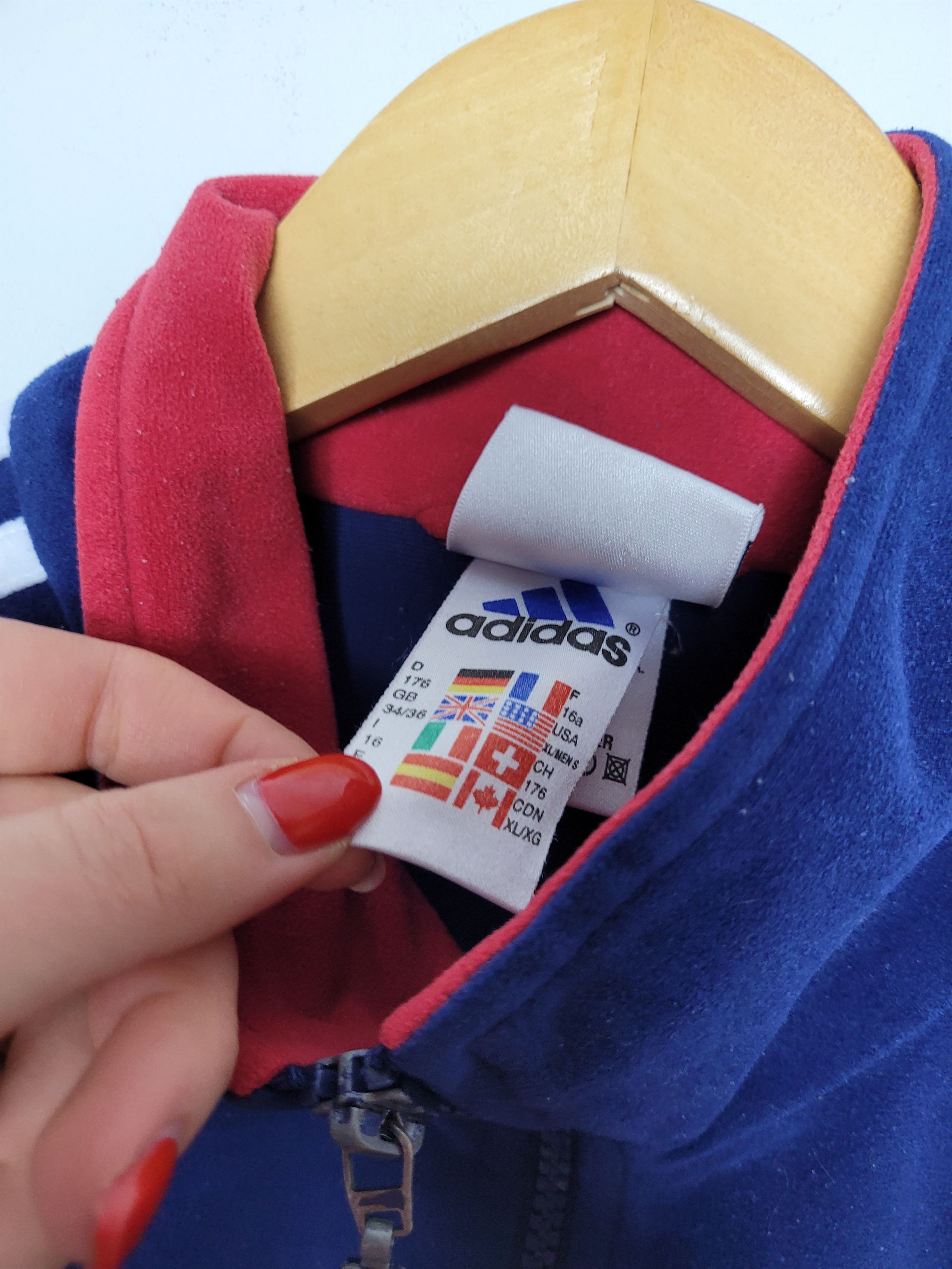 Adidas × Vintage Adidas vintage 90s zip Size US S / EU 44-46 / 1 - 6 Thumbnail