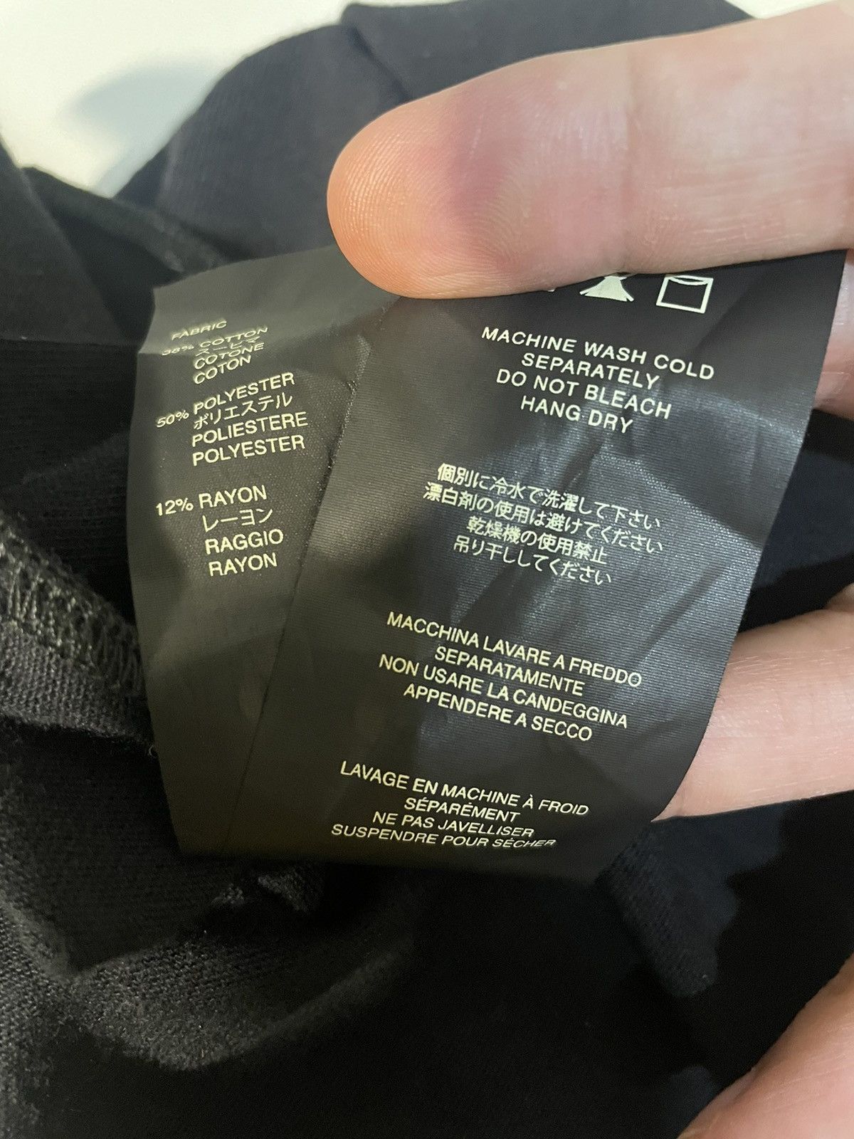Fear of God FOG Black Face Mask Scarf 7th Collection Size ONE SIZE - 3 Thumbnail