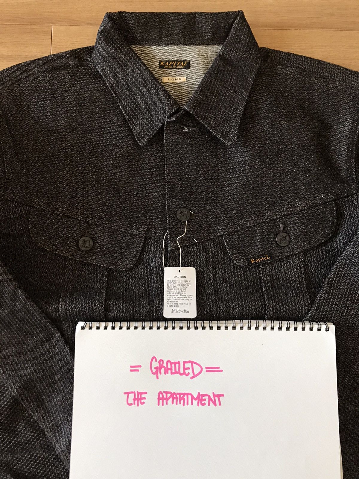 Kapital × Kapital Kountry KAPITAL “MUD DYE” CENTURY DENIM NO.9 WESTERNER LONG N9S Size US L / EU 52-54 / 3 - 8 Thumbnail