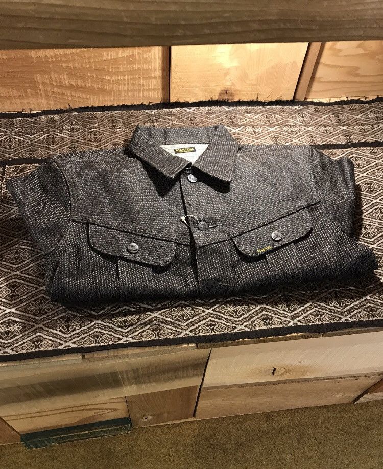 Kapital × Kapital Kountry KAPITAL “MUD DYE” CENTURY DENIM NO.9 WESTERNER LONG N9S Size US XL / EU 56 / 4 - 5 Thumbnail