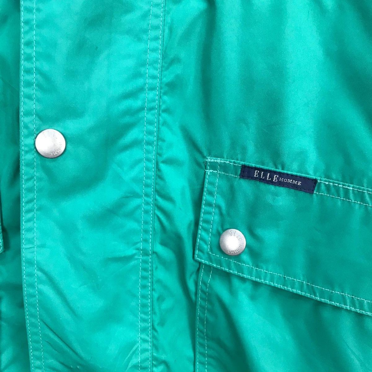 Designer × Other Elle Homme Paris Nylon Windbreaker zipper long jacket Size US M / EU 48-50 / 2 - 6 Thumbnail