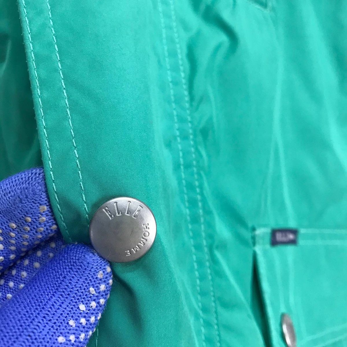 Designer × Other Elle Homme Paris Nylon Windbreaker zipper long jacket Size US M / EU 48-50 / 2 - 7 Thumbnail