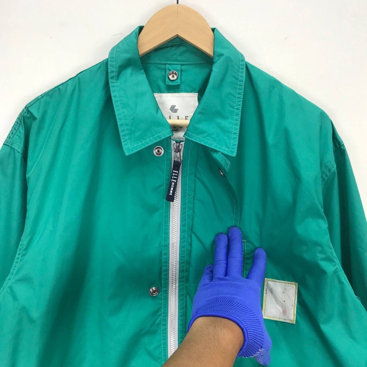 Designer × Other Elle Homme Paris Nylon Windbreaker zipper long jacket Size US M / EU 48-50 / 2 - 9 Thumbnail