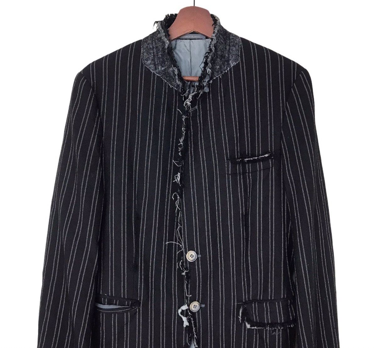 Pierre Balmain Balmain Trashed Distressed coat jacket slim fit Size US M / EU 48-50 / 2 - 3 Thumbnail