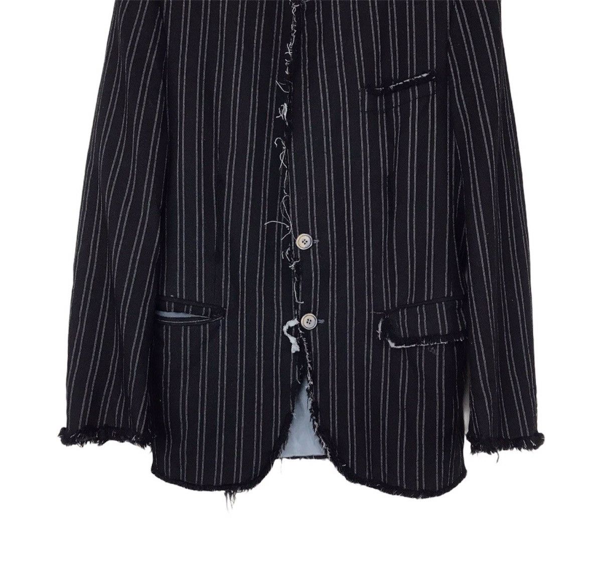 Pierre Balmain Balmain Trashed Distressed coat jacket slim fit Size US M / EU 48-50 / 2 - 4 Thumbnail