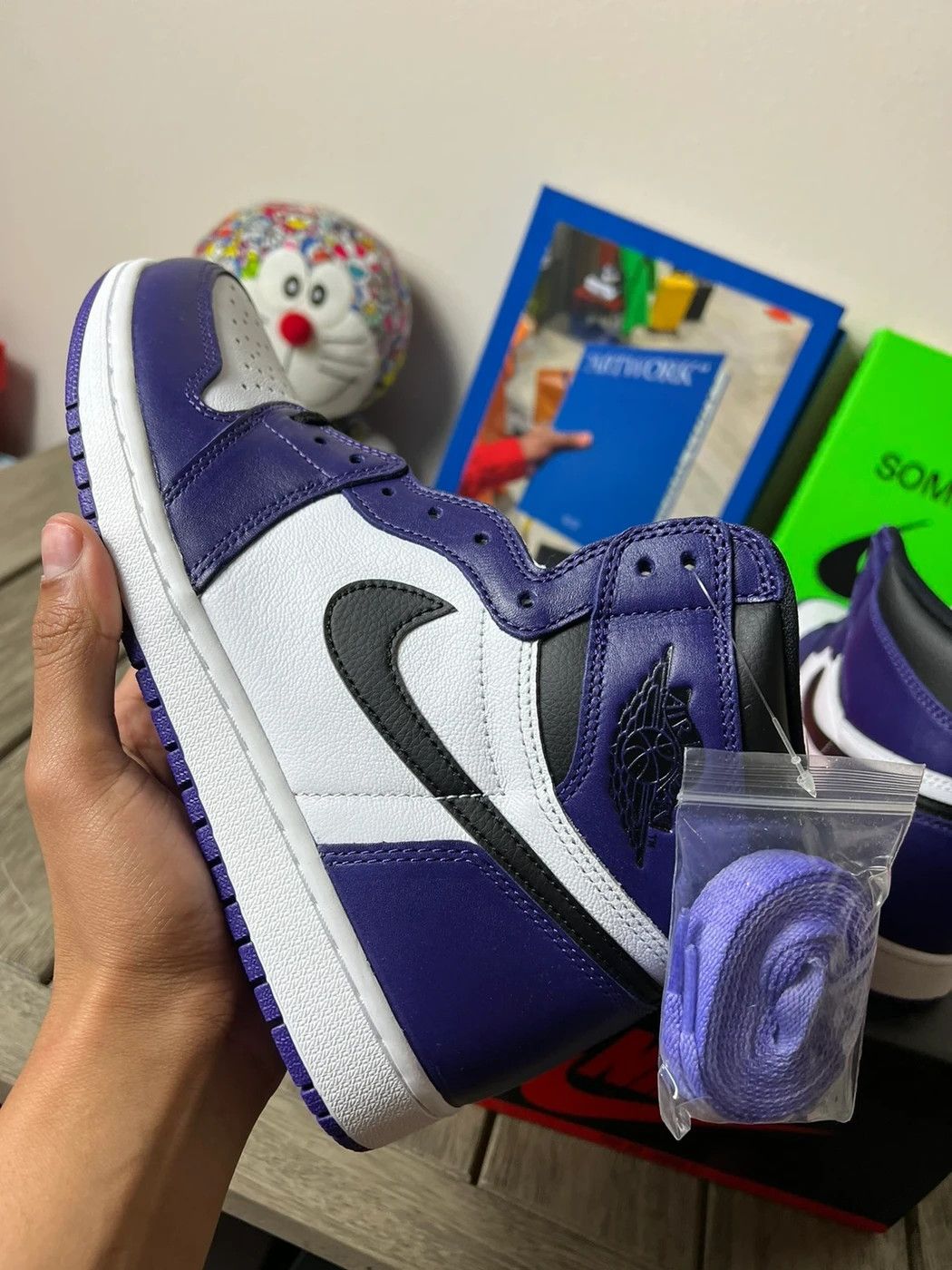 Jordan Brand Air Jordan 1 Retro High OG Court Purple Size US 11 / EU 44 - 5 Thumbnail