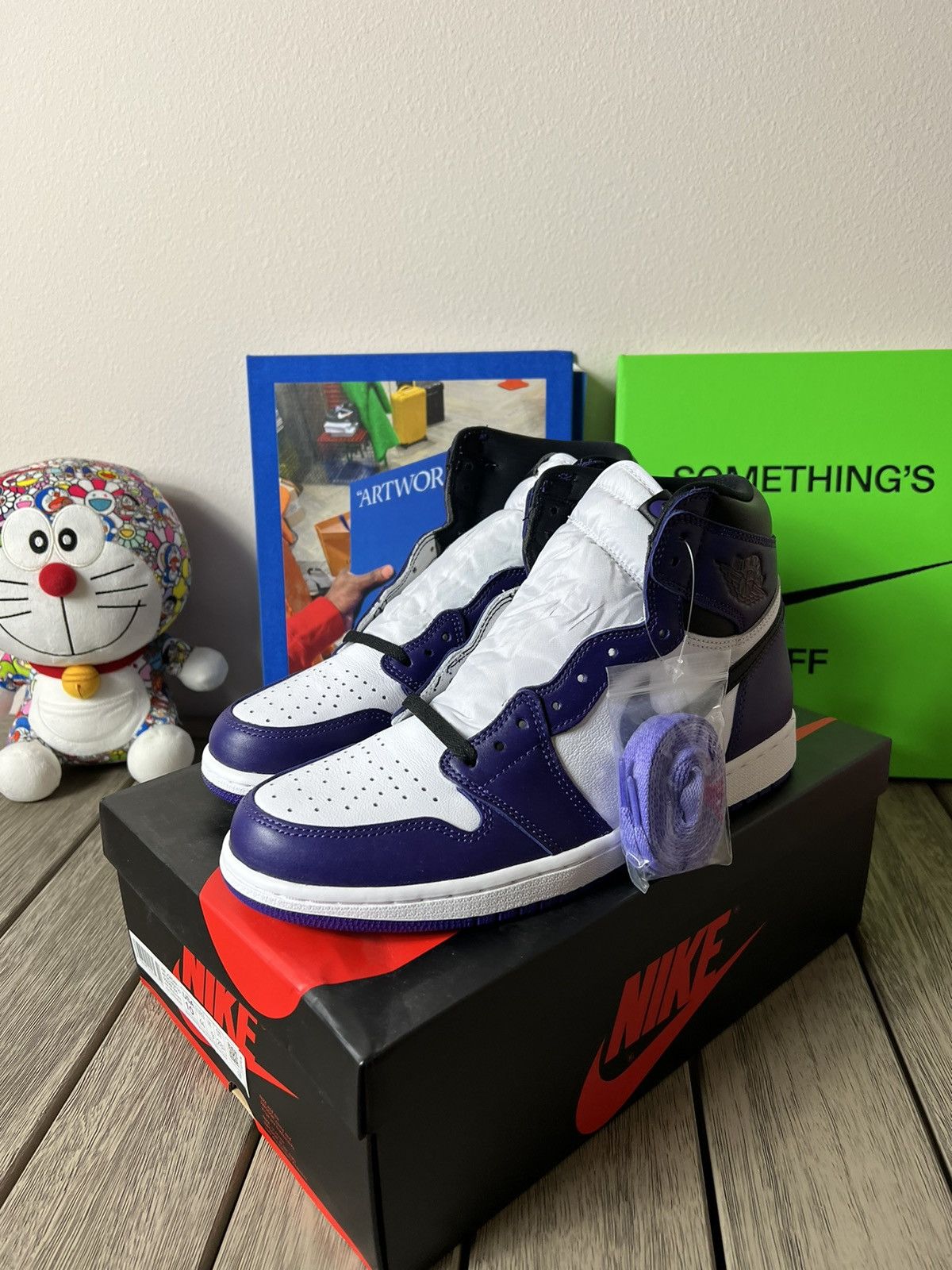 Jordan Brand Air Jordan 1 Retro High OG Court Purple Size US 8 / EU 41 - 1 Thumbnail