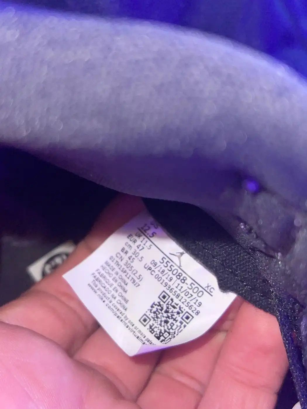 Jordan Brand × Nike Air Jordan 1 Retro High OG Court Purple Size US 12.5 / EU 45-46 - 8 Thumbnail
