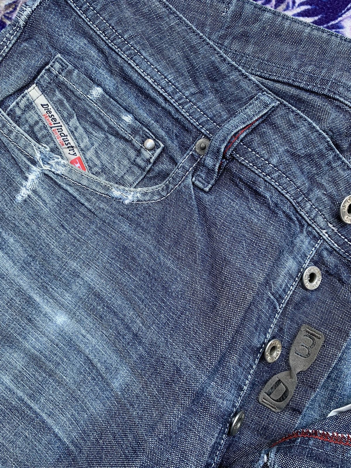 Diesel × Vintage Diesel Distressed Denim Size US 36 / EU 52 - 3 Thumbnail