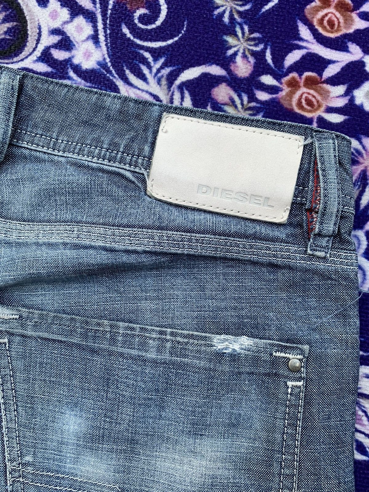 Diesel × Vintage Diesel Distressed Denim Size US 36 / EU 52 - 8 Thumbnail