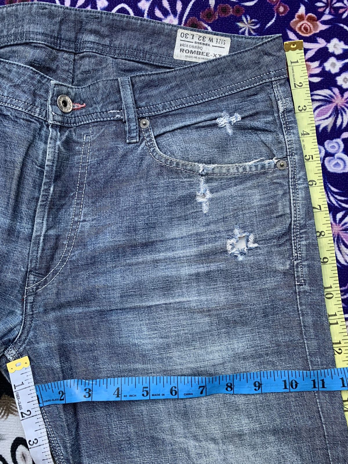 Diesel × Vintage Diesel Distressed Denim Size US 36 / EU 52 - 10 Thumbnail