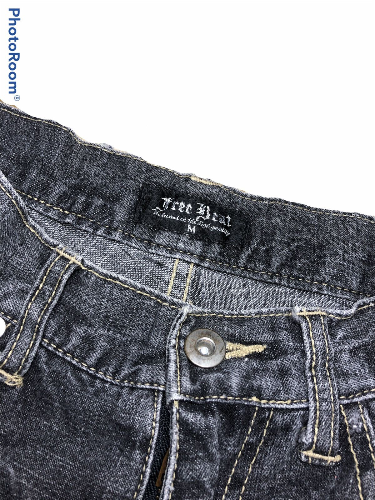 Hypebeast BAGGY⚡️⚡️FREE BEAT DISTRESSED WASHED BLACK DENIM Size US 30 / EU 46 - 3 Thumbnail