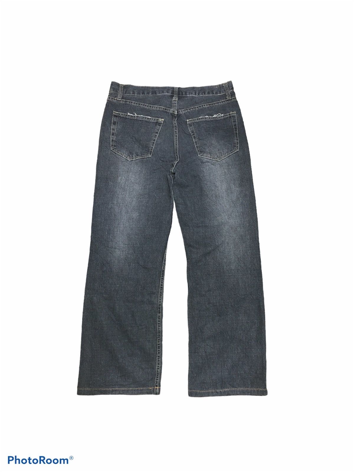 Hypebeast BAGGY⚡️⚡️FREE BEAT DISTRESSED WASHED BLACK DENIM Size US 30 / EU 46 - 2 Thumbnail