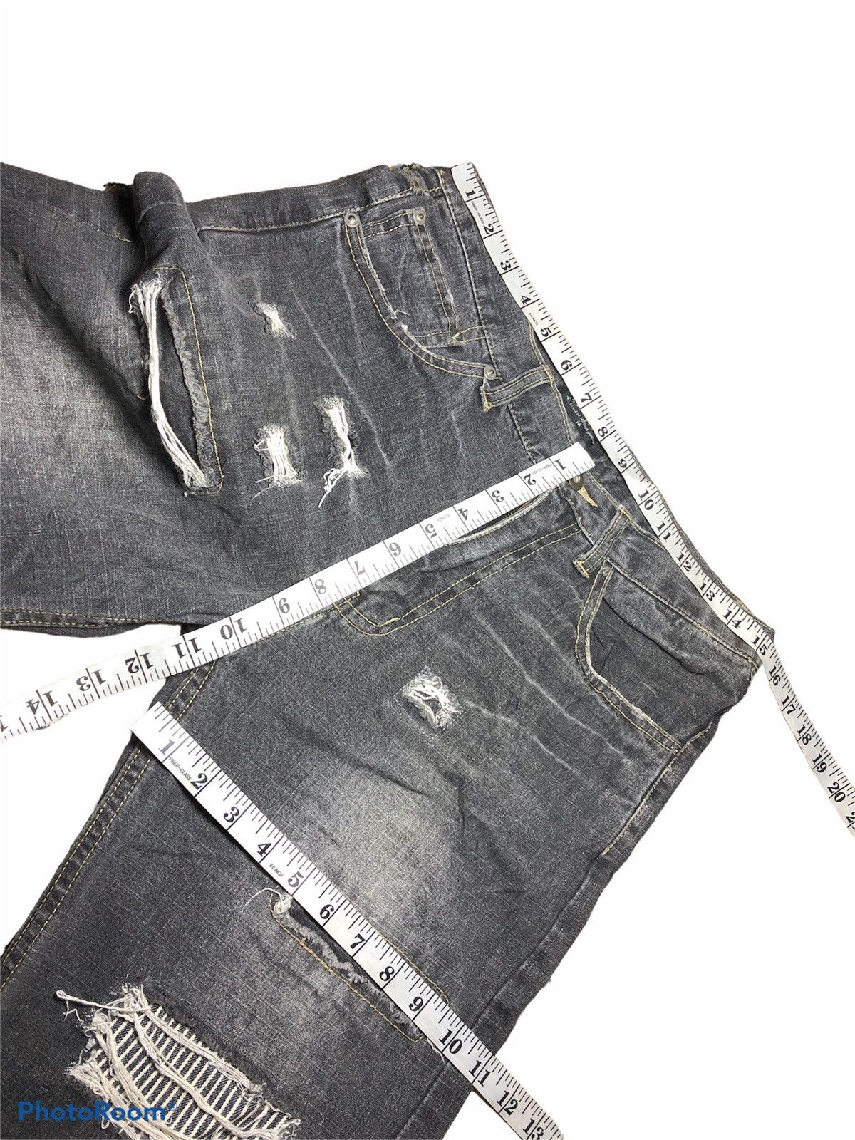 Hypebeast BAGGY⚡️⚡️FREE BEAT DISTRESSED WASHED BLACK DENIM Size US 30 / EU 46 - 5 Thumbnail