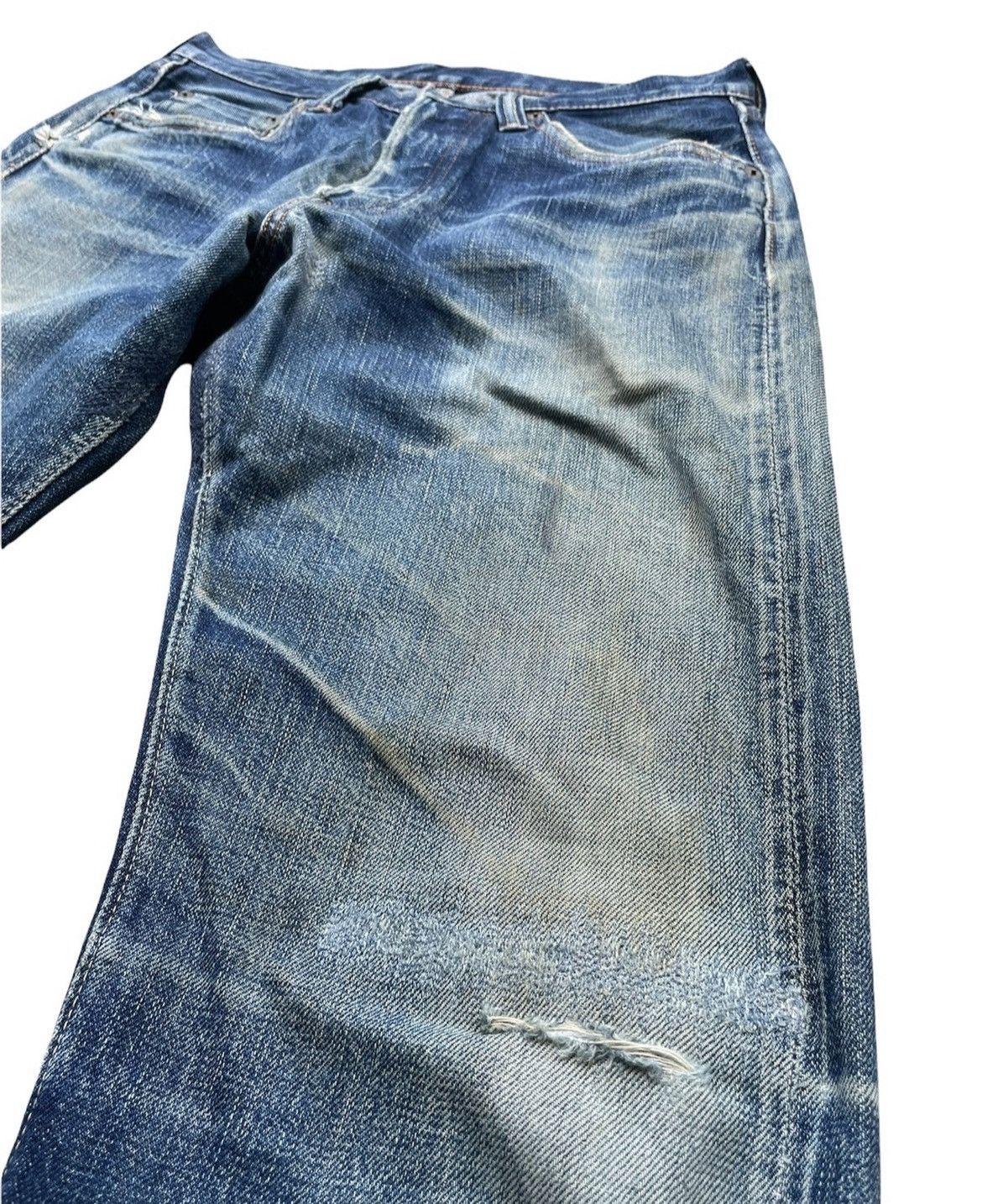 Full Count & Co. Vintage Full COUNT Japan Selvedge Distressed & Rework Denim Size US 29 - 10 Thumbnail