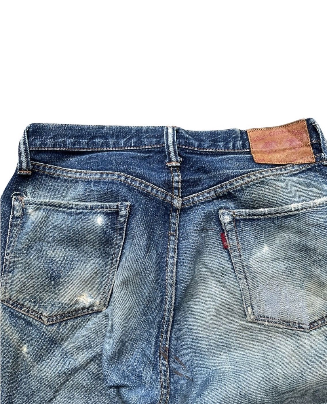 Full Count & Co. Vintage Full COUNT Japan Selvedge Distressed & Rework Denim Size US 29 - 15 Thumbnail