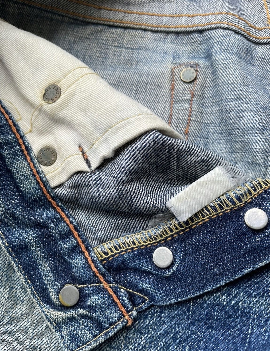 Full Count & Co. Vintage Full COUNT Japan Selvedge Distressed & Rework Denim Size US 29 - 20 Thumbnail