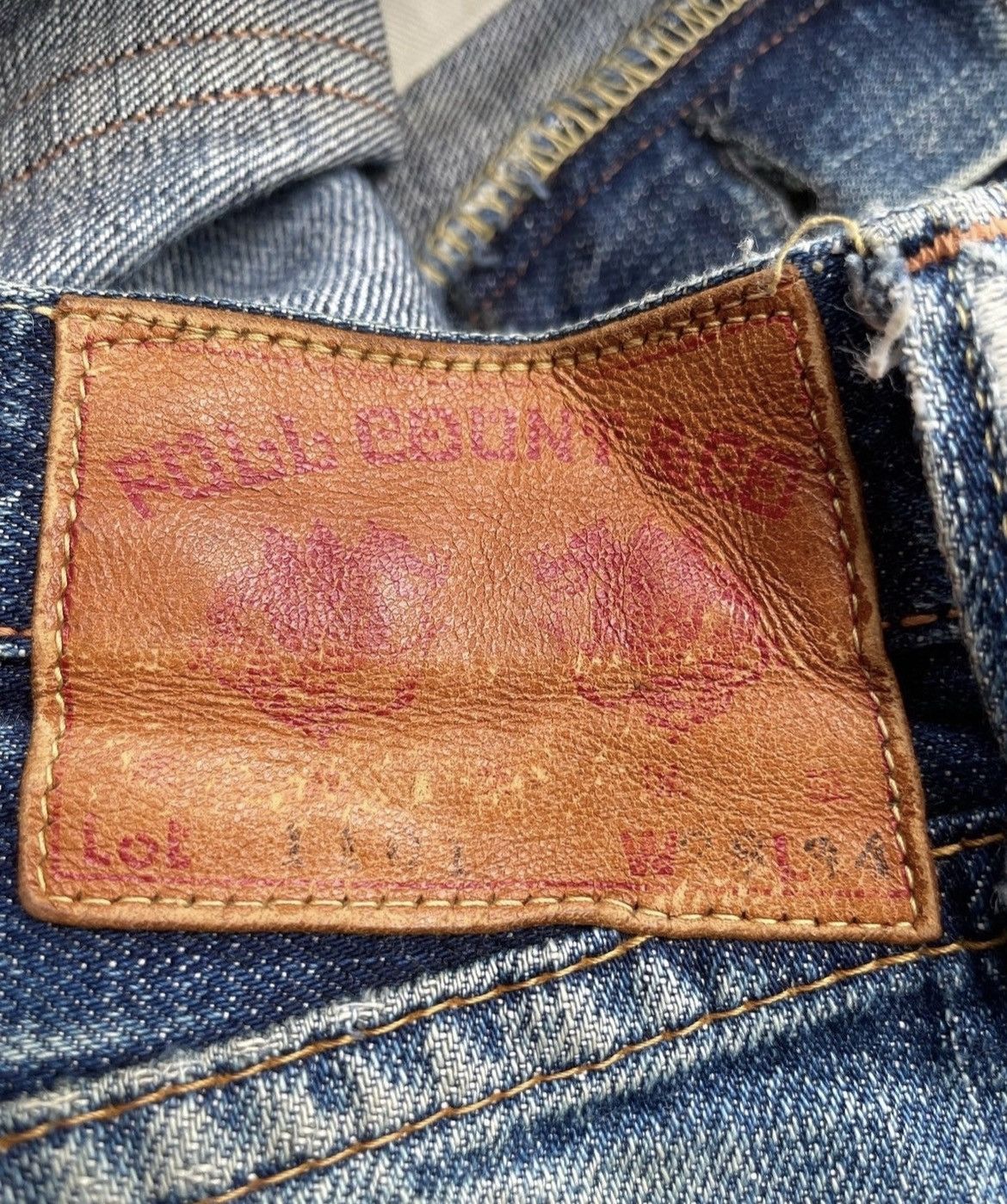 Full Count & Co. Vintage Full COUNT Japan Selvedge Distressed & Rework Denim Size US 29 - 4 Thumbnail