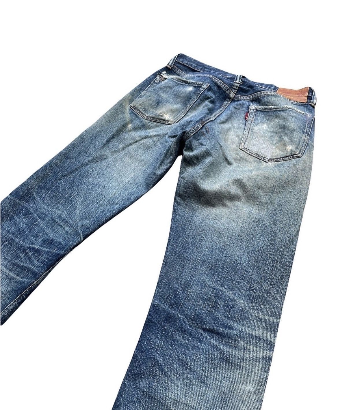 Full Count & Co. Vintage Full COUNT Japan Selvedge Distressed & Rework Denim Size US 29 - 9 Thumbnail