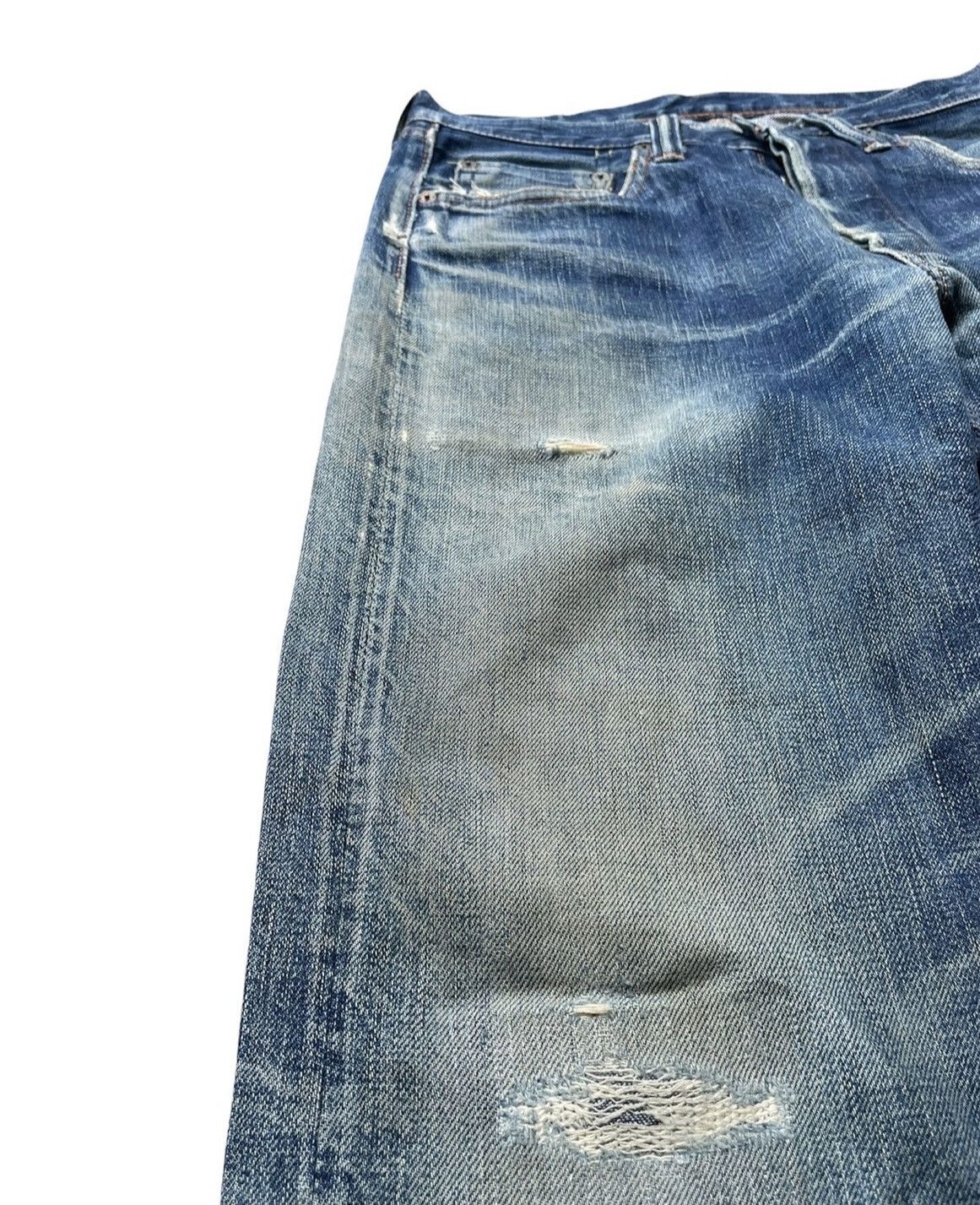 Full Count & Co. Vintage Full COUNT Japan Selvedge Distressed & Rework Denim Size US 29 - 11 Thumbnail