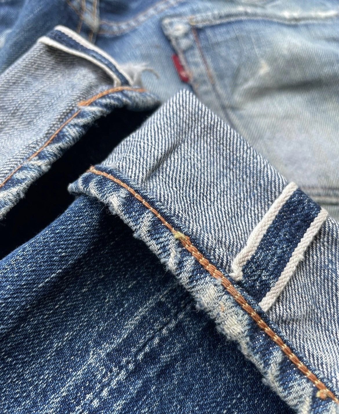 Full Count & Co. Vintage Full COUNT Japan Selvedge Distressed & Rework Denim Size US 29 - 3 Thumbnail