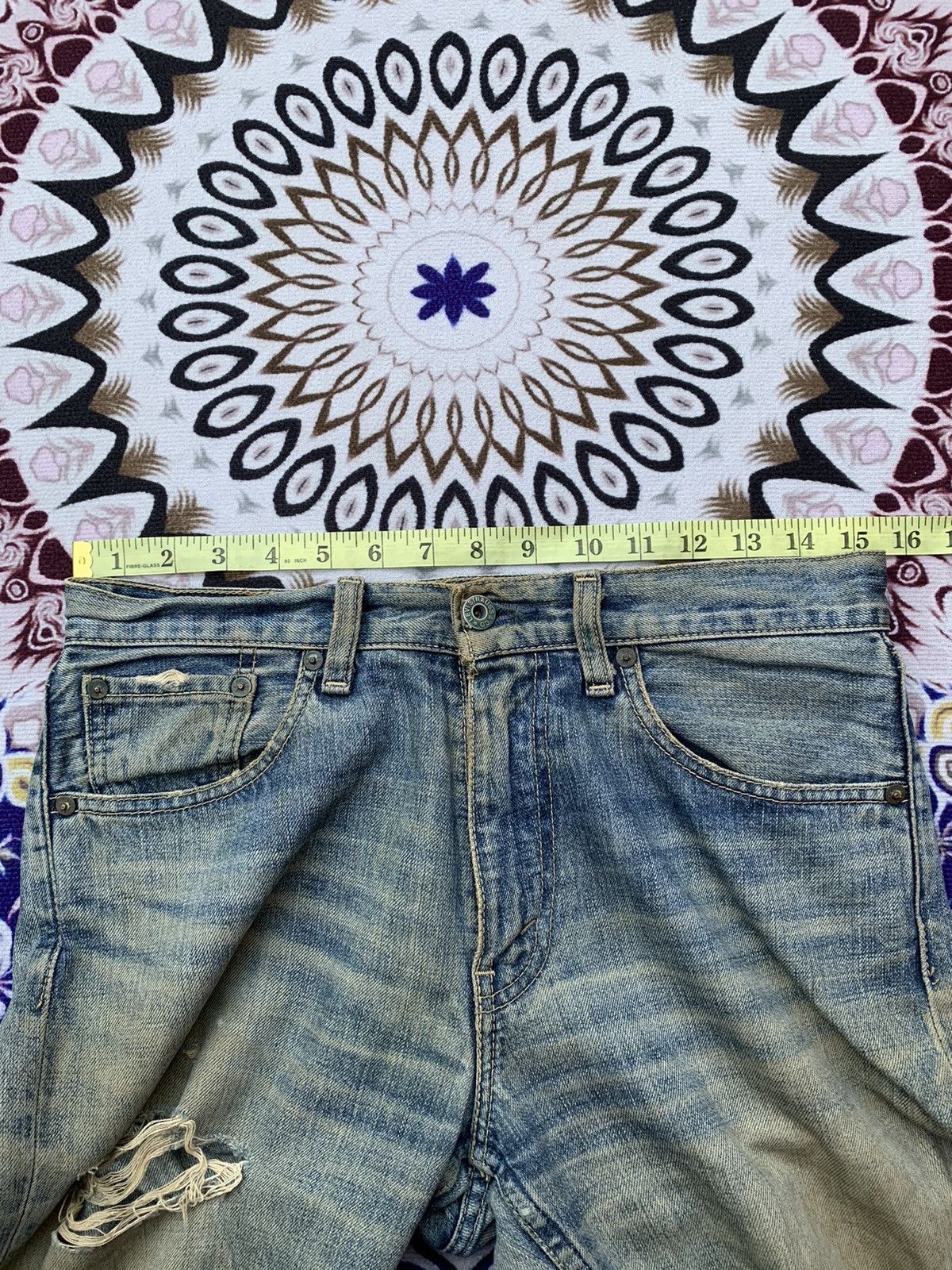 Levi's Vintage Clothing Vintage Levis 502 Distressed Denim Size US 30 / EU 46 - 14 Thumbnail