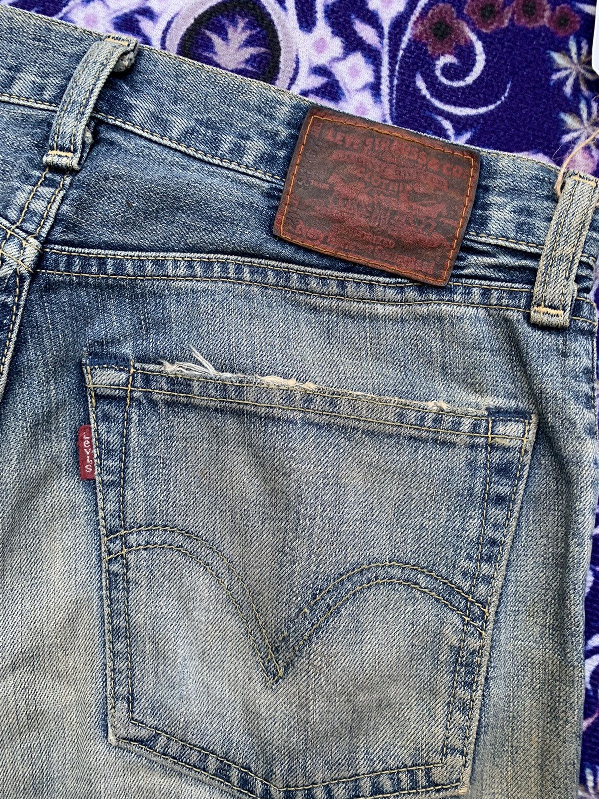 Levi's Vintage Clothing Vintage Levis 502 Distressed Denim Size US 30 / EU 46 - 12 Thumbnail