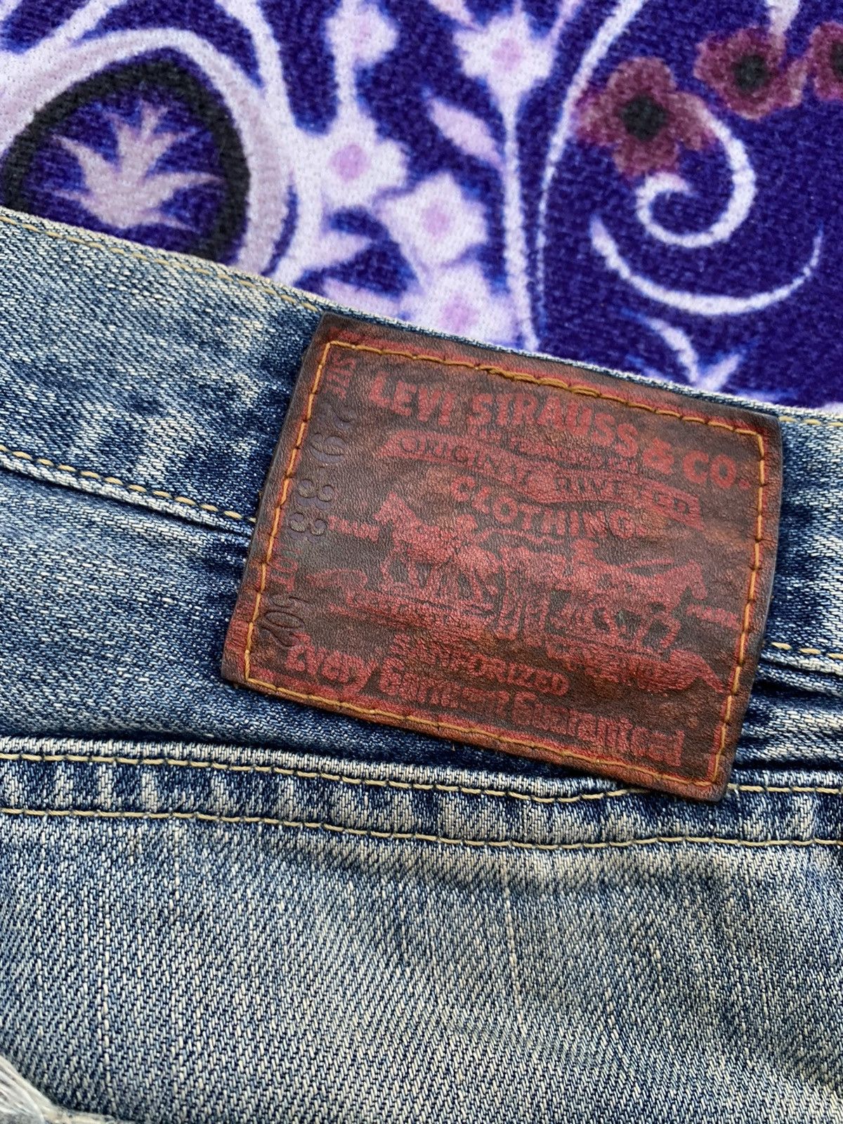 Levi's Vintage Clothing Vintage Levis 502 Distressed Denim Size US 30 / EU 46 - 13 Thumbnail
