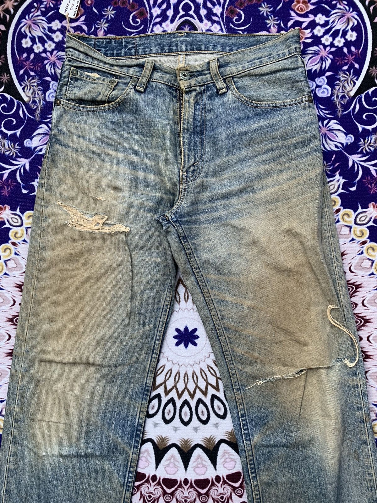 Levi's Vintage Clothing Vintage Levis 502 Distressed Denim Size US 30 / EU 46 - 4 Thumbnail