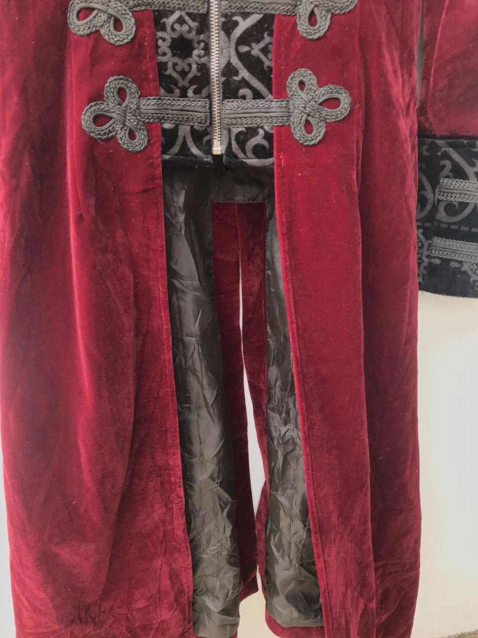 Japanese Brand Rare Punk Rave Gothic Steampunk Velvet Fabric Long Coat Size US M / EU 48-50 / 2 - 7 Thumbnail