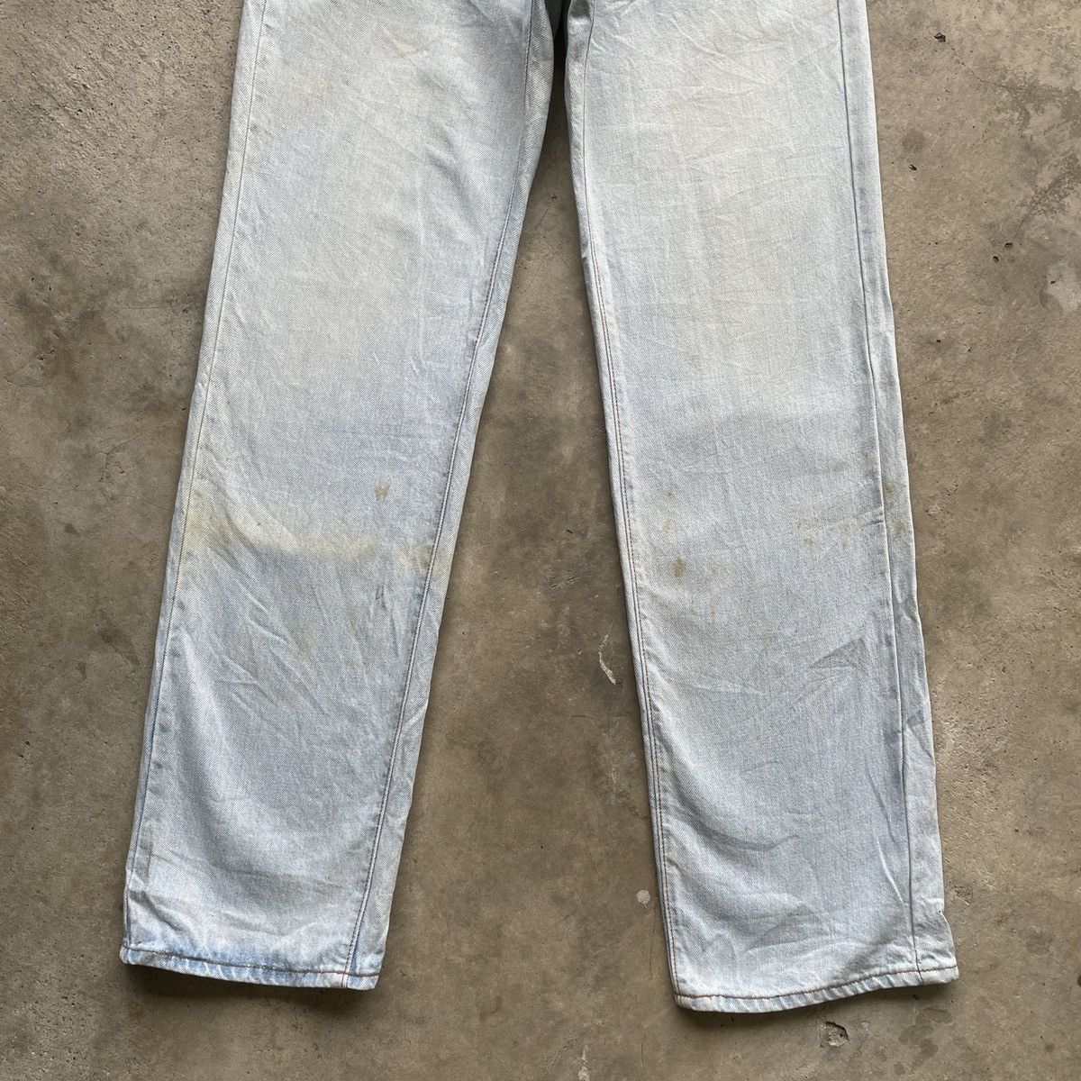 Japanese Brand Vintage Big John Sun Faded Denim Jeans Pants THRASHED Size US 29 - 6 Thumbnail