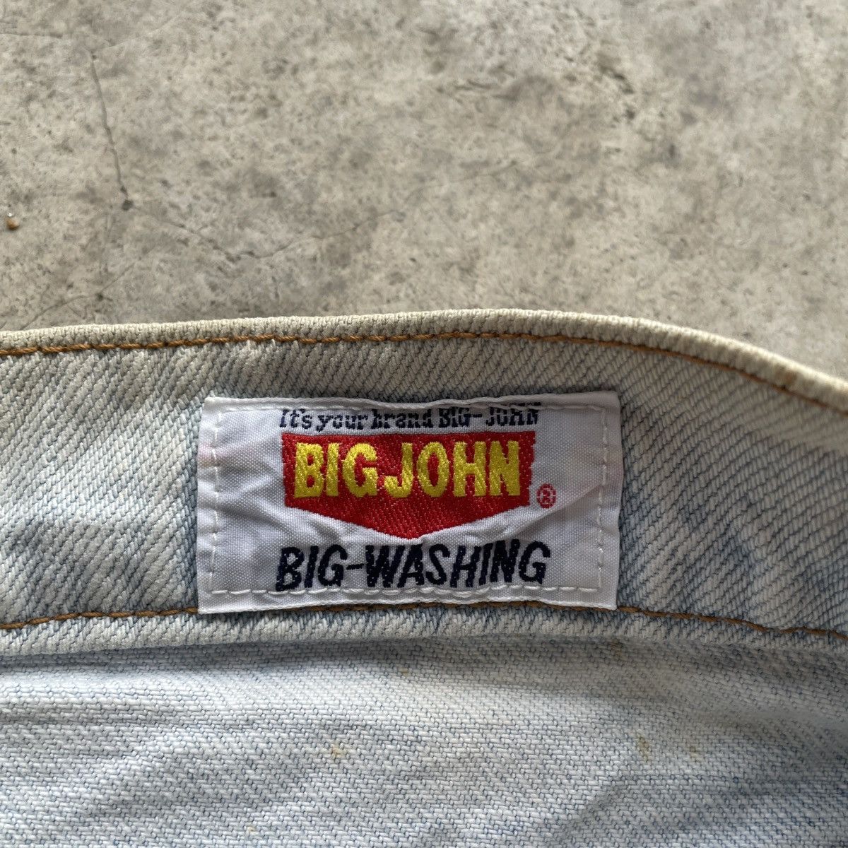 Japanese Brand Vintage Big John Sun Faded Denim Jeans Pants THRASHED Size US 29 - 9 Thumbnail