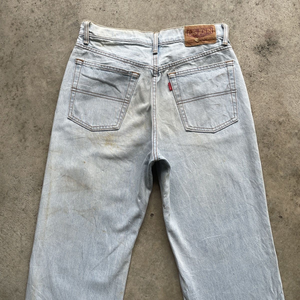 Japanese Brand Vintage Big John Sun Faded Denim Jeans Pants THRASHED Size US 29 - 14 Thumbnail