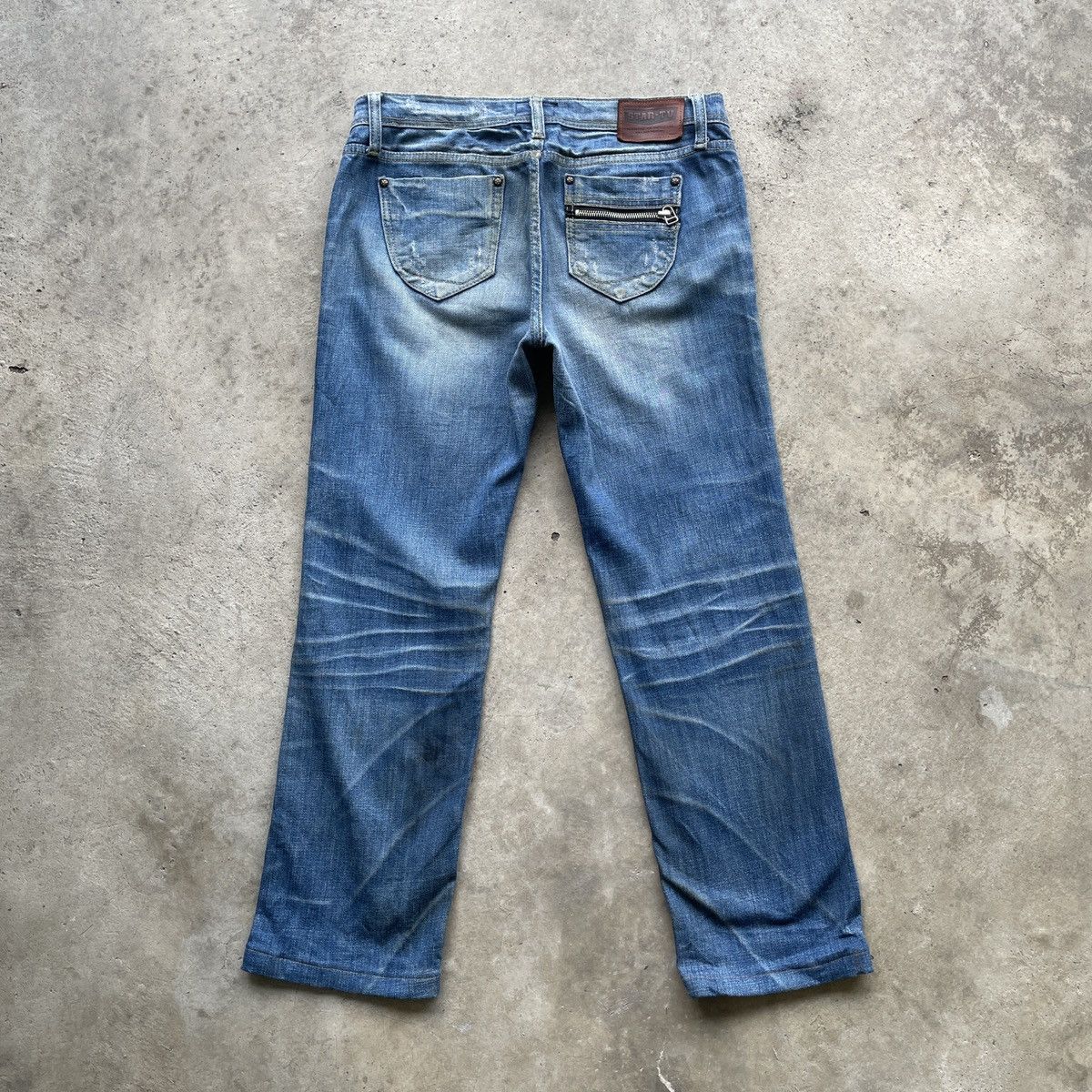 Japanese Brand Vintage Star Tv Faded Denim Jeans Pants Nice Design Size US 30 / EU 46 - 13 Thumbnail