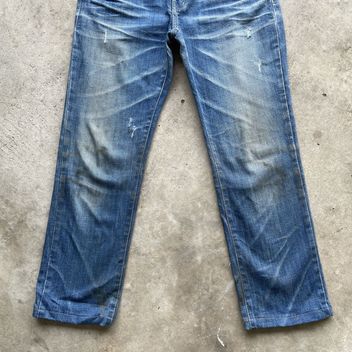 Japanese Brand Vintage Star Tv Faded Denim Jeans Pants Nice Design Size US 30 / EU 46 - 5 Thumbnail