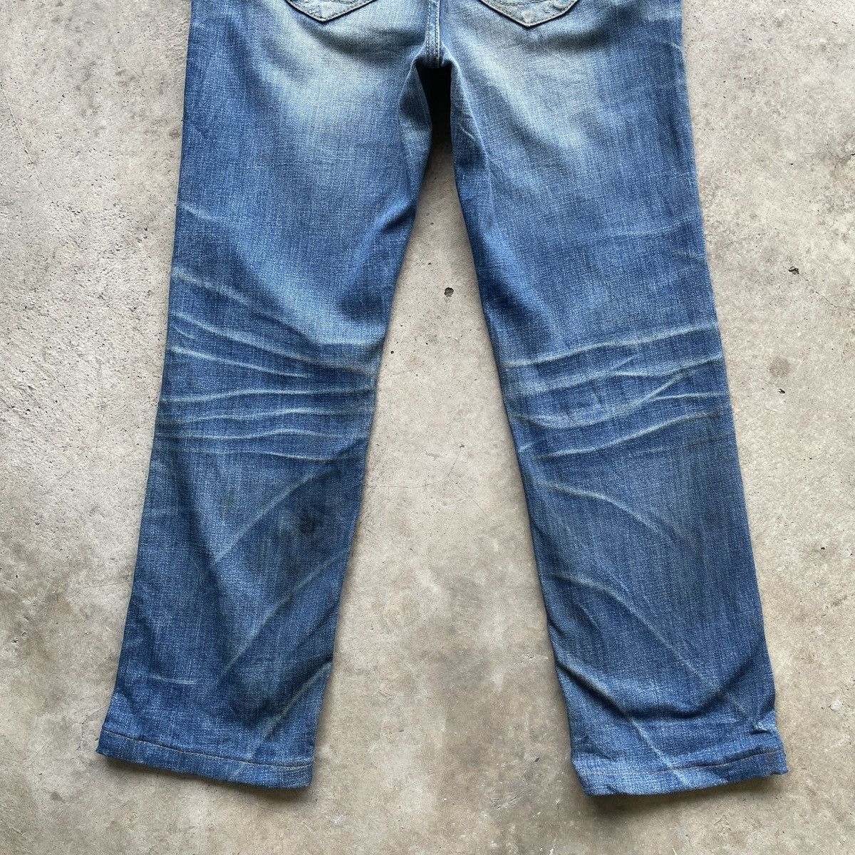 Japanese Brand Vintage Star Tv Faded Denim Jeans Pants Nice Design Size US 30 / EU 46 - 12 Thumbnail