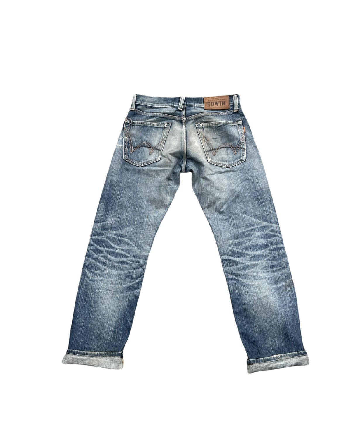 Edwin × If Six Was Nine Vintage Edwin 503V Aging Wash Selvedge Distressed Size US 33 - 8 Thumbnail