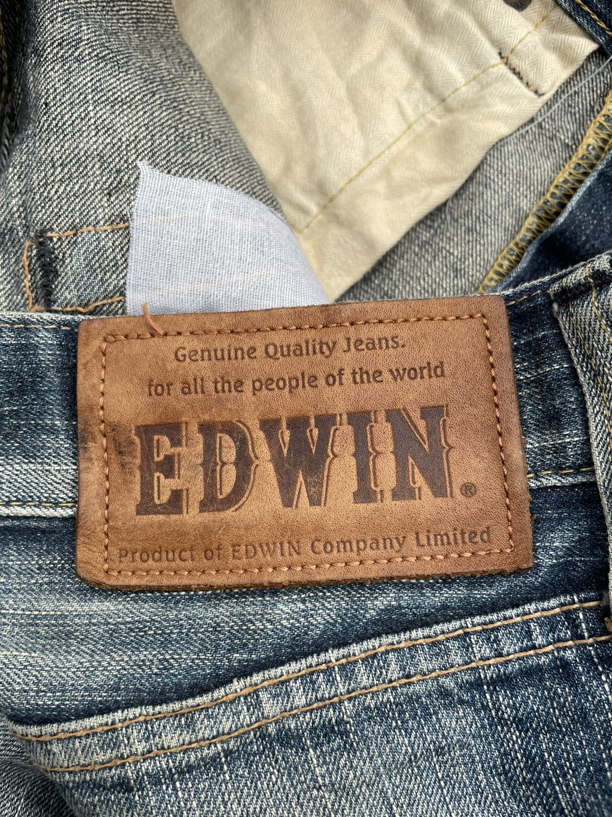 Edwin × If Six Was Nine Vintage Edwin 503V Aging Wash Selvedge Distressed Size US 33 - 15 Thumbnail