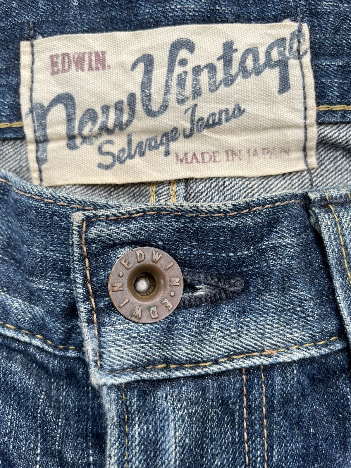 Edwin × If Six Was Nine Vintage Edwin 503V Aging Wash Selvedge Distressed Size US 33 - 20 Thumbnail