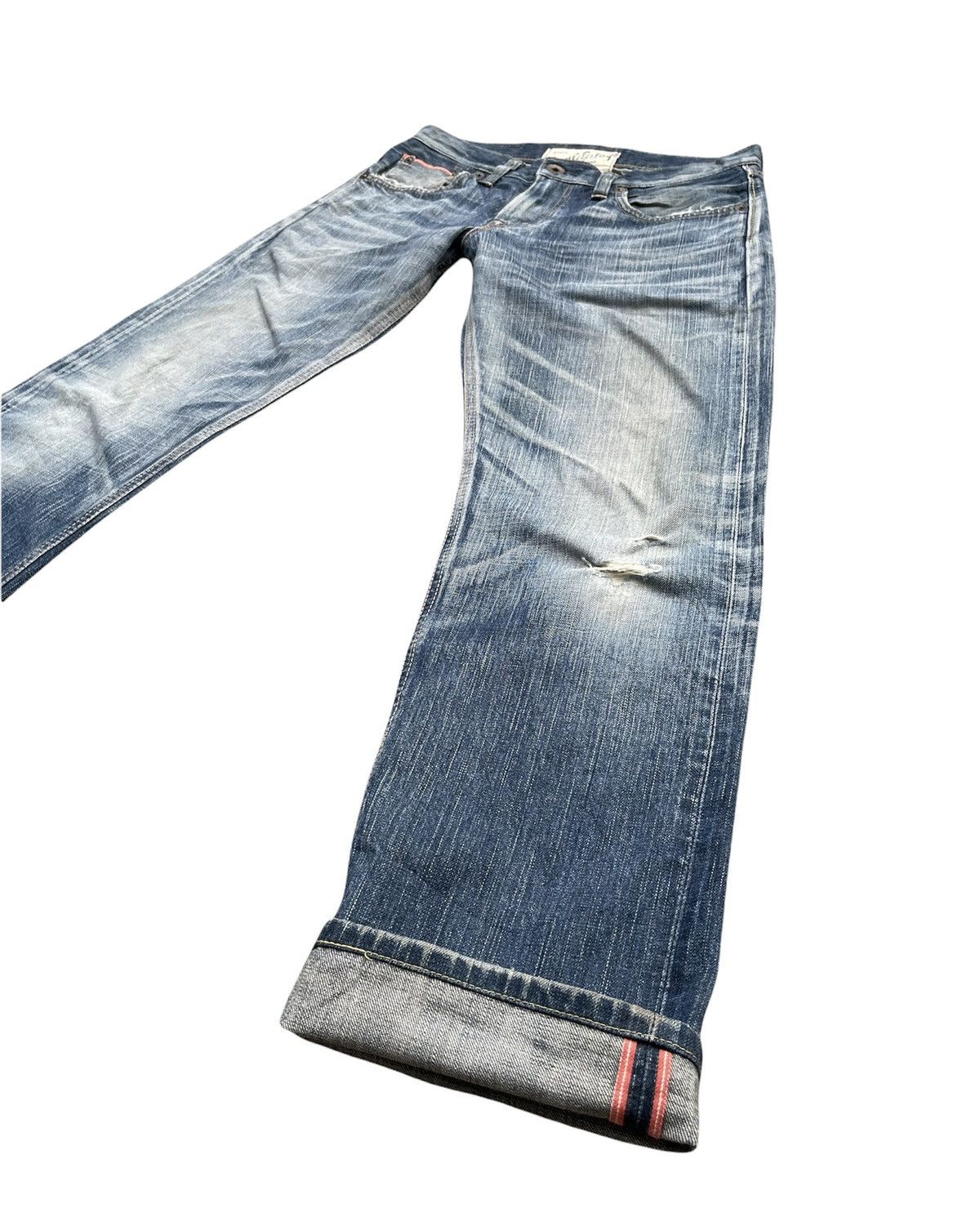 Edwin × If Six Was Nine Vintage Edwin 503V Aging Wash Selvedge Distressed Size US 33 - 3 Thumbnail